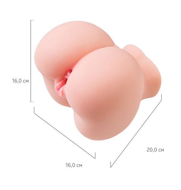 Oh, what an ass! It’s absolutely impossible not to pay atten... Juicy Pussy - Giovanna Double Hole Masturbator - Skin photo-9