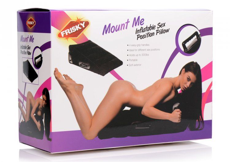 Make sex more comfortable, more fun, and more frequent! This... Frisky - Mount Me Inflatable Sex Position Pillow - Black photo-7