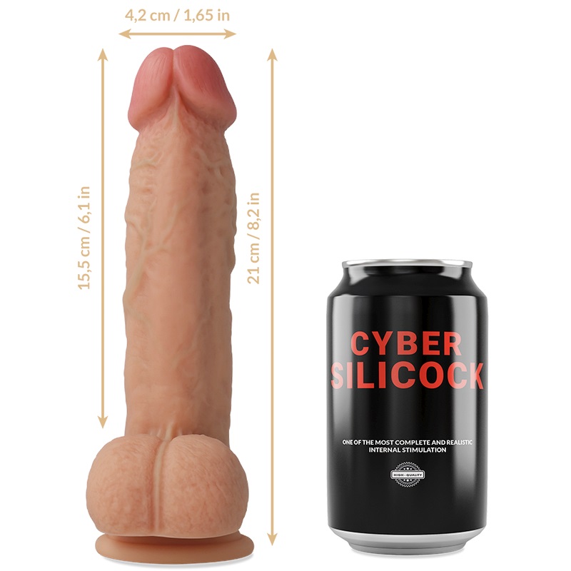 The natural shape and composition of the cybersilicock mater... Cyber Silicock - Saul Ultra Realistic Dildo 21cm photo-5
