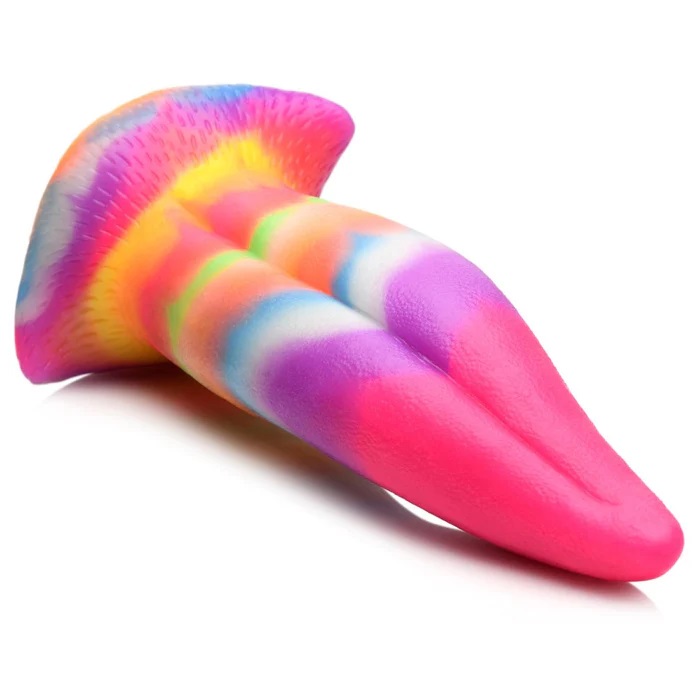 Add to the novelty of delicious sights and sensations with t... Creature Cocks - Glow Unicorn Kiss Dildo - Rainbow photo-7
