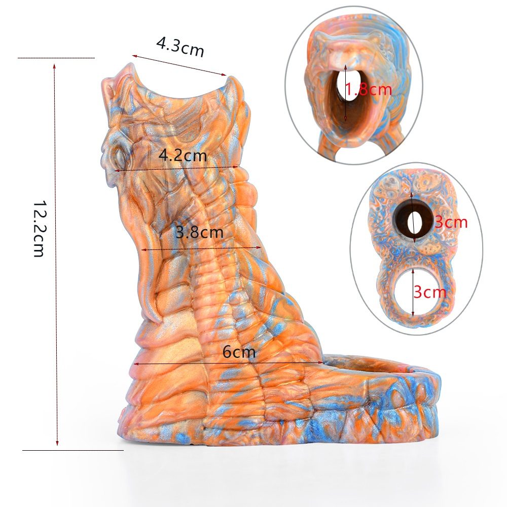 Material: silicone
Intotal L: 12.2cm
Diameter: 5.6cm
Net Wei... FAAK - Dragon Sleeve photo-11