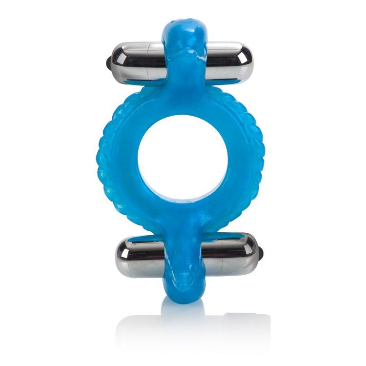 Enjoy an intensified orgasmic experience with the exotic Dou... CEN - Double Dolphin Wirless Vibrating Ring photo-3