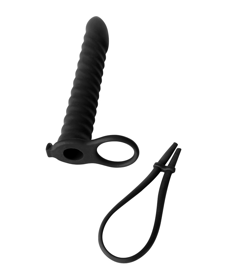 Strap-on for double penetration Rori is made of hypoallergen... Lola Games - Pure Passion Rori Strap-On - Black photo-2
