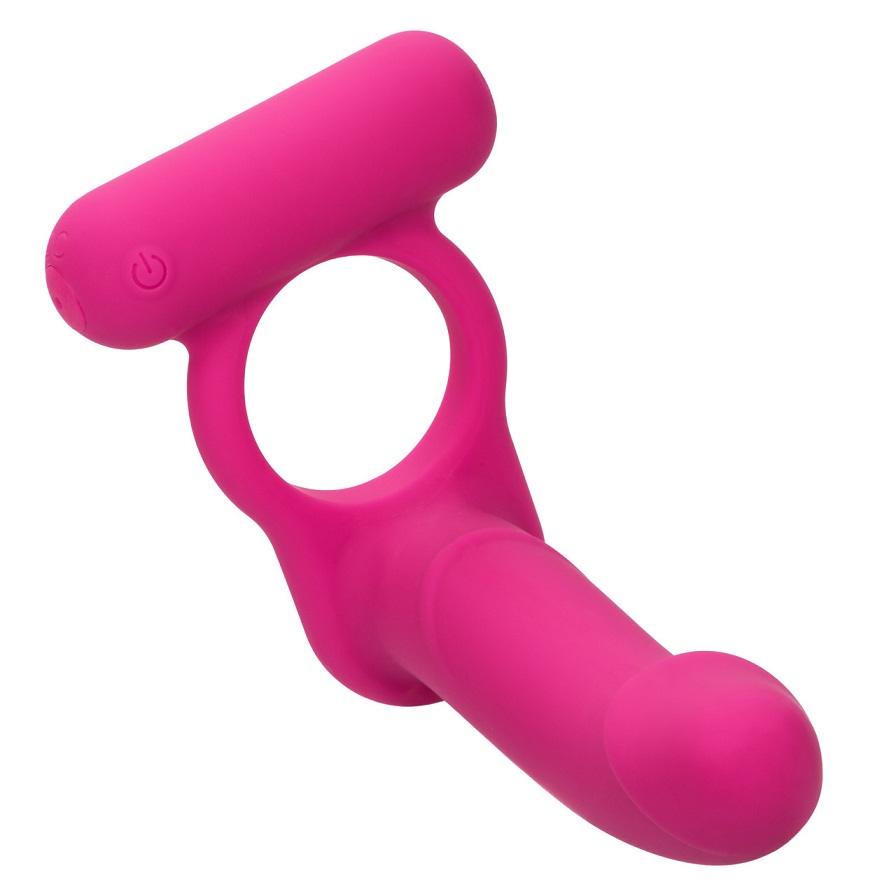 Triple the pleasure in the bedroom when you slip into the Si... CEN - Double Diver Vibe - Pink photo-5