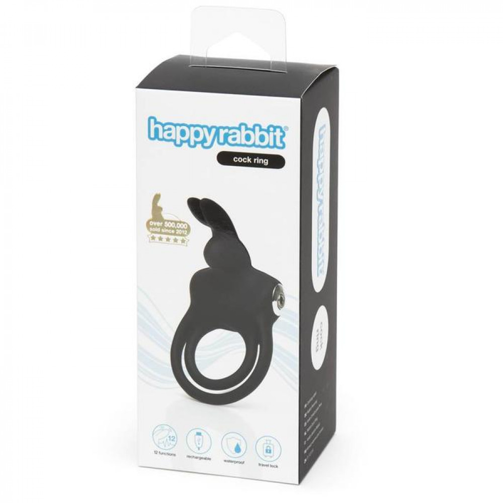 A superb sex toy for couples, the happy rabbit Couples Vibro... Happy Rabbit - Couples Vibro Ring - Black photo-6