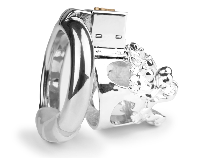 Chastity Device with Dragon Head
Locking
For Couples Adult... MT - Dragon Chastity Cage 50mm - Silver photo-4