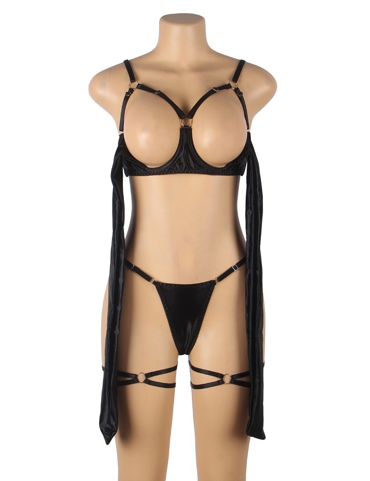 Openable bra bow sexy set
Material 9... Ohyeah - Bow Sexy Bra Set - Black - XL photo-6