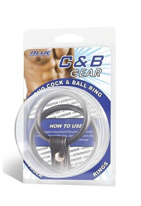 Feel larger and last longer with the Duo Cock & Ball Ring! T... Blueline - Duo Cock & Ball Ring photo-2