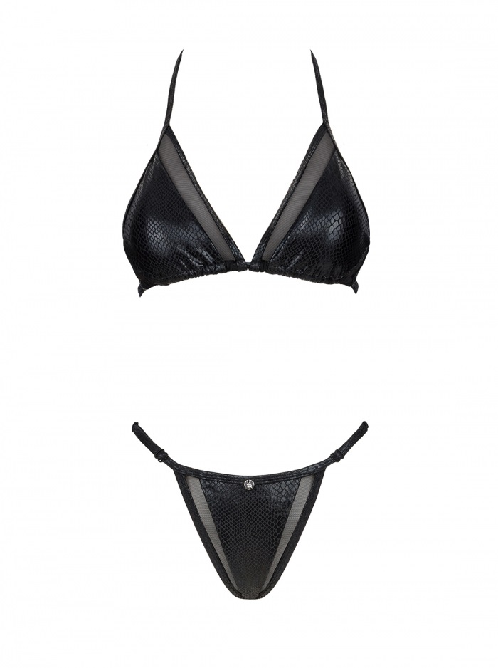 The sexy black bikini Punta Negra will emphasize the figure ... Obsessive - Punta Negra 2 pcs Set - Black - S photo-8