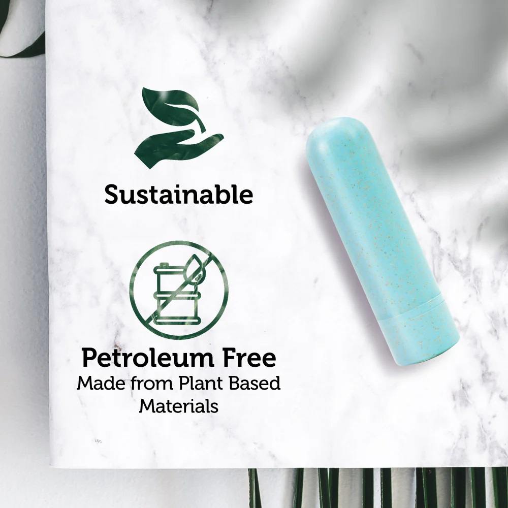 The Gaia Eco Rechargeable Bullet is an eco-conscious vibrato... Gaia - Eco Rechargeable Bullet - Aqua photo-3