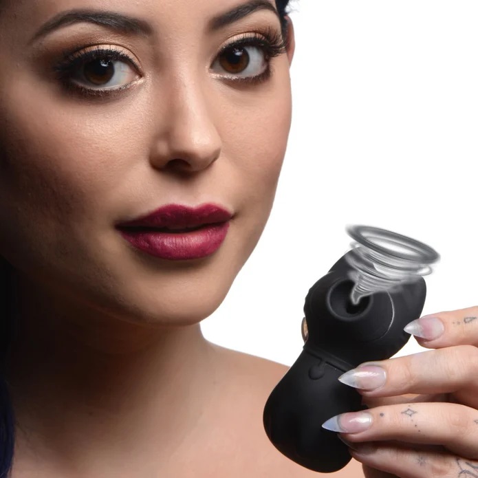 Make your pussy meow in pleasure with this Sucky Kitty Clito... Inmi - Shegasm Sucky Kitty Clit Stimulator - Black photo-2