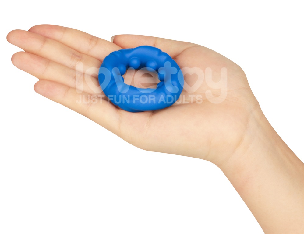 Elevate your experience with the Ridge Bump Stretcher, boast... Lovetoy - Pinnacle Pro Ridge Bump Stretcher - Blue photo-4