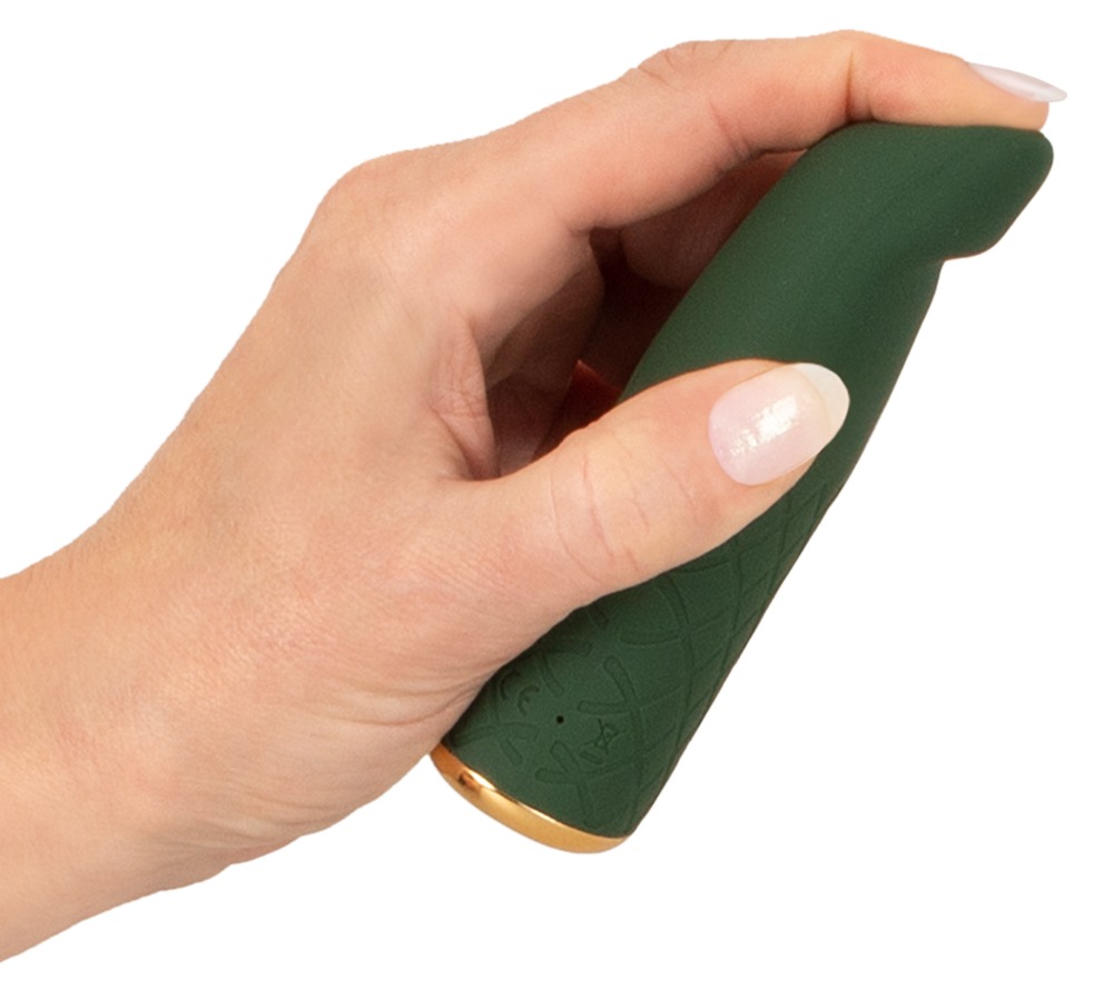 Luxurious, small, vibrating and powerful vibrator that fits ... Emerald Love - Luxurious Mini Vibe - Green photo-2