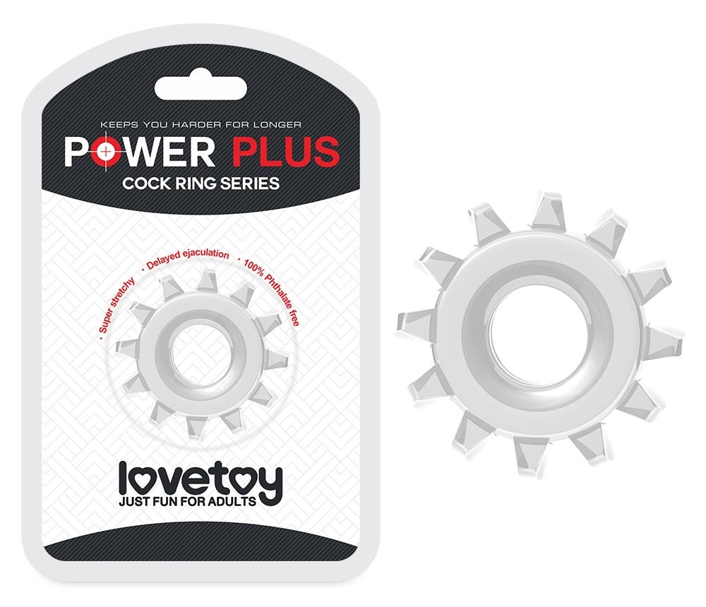 POWER PLUS cockring series will make his rod thicker for mor... Lovetoy - Power Plus Cockring 4.5cm - Clear photo-6
