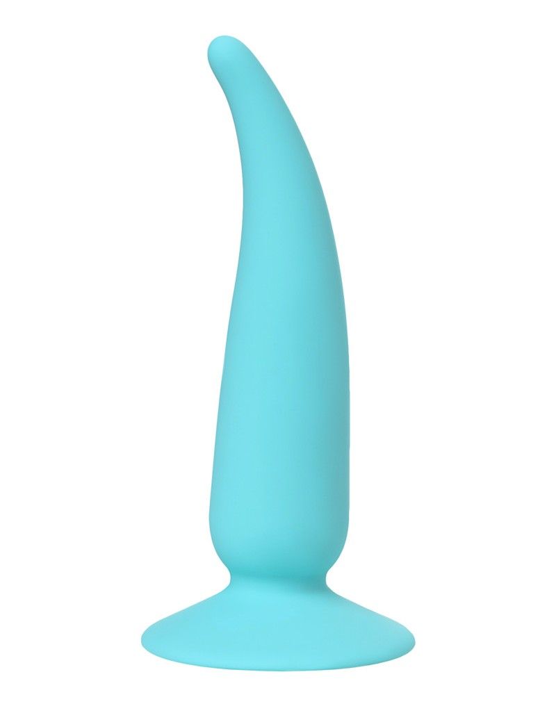 Suction cup allows hands free.
Material: Silicone
Total len... ToDo - Cappy Anal Plug - Blue photo-3