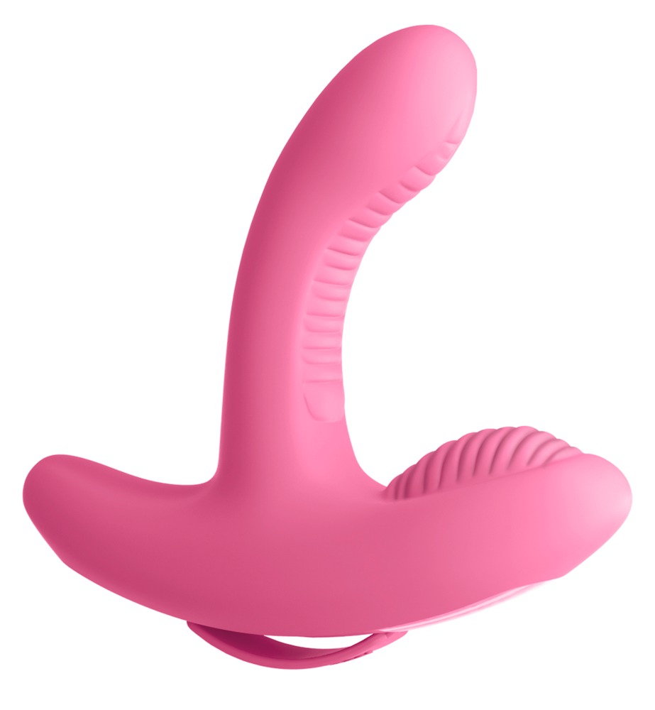 Rock N' Grind is a dual-motor personal pleasure toy to e... 3Some - Rock n’ Grind Vibe - Pink photo-3