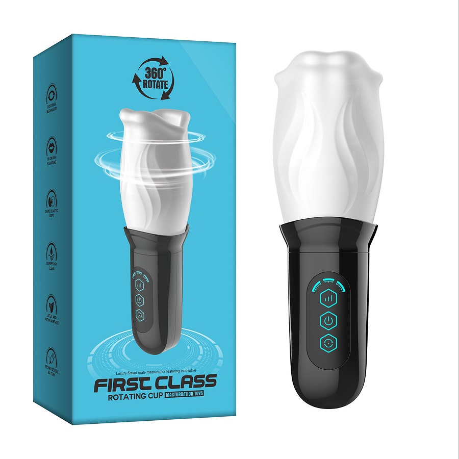 12 Kinds of rotating
Rechargeable Lithium Polymer Battery
B... Secwell - First Class Rotating Masturbator - Black photo-11