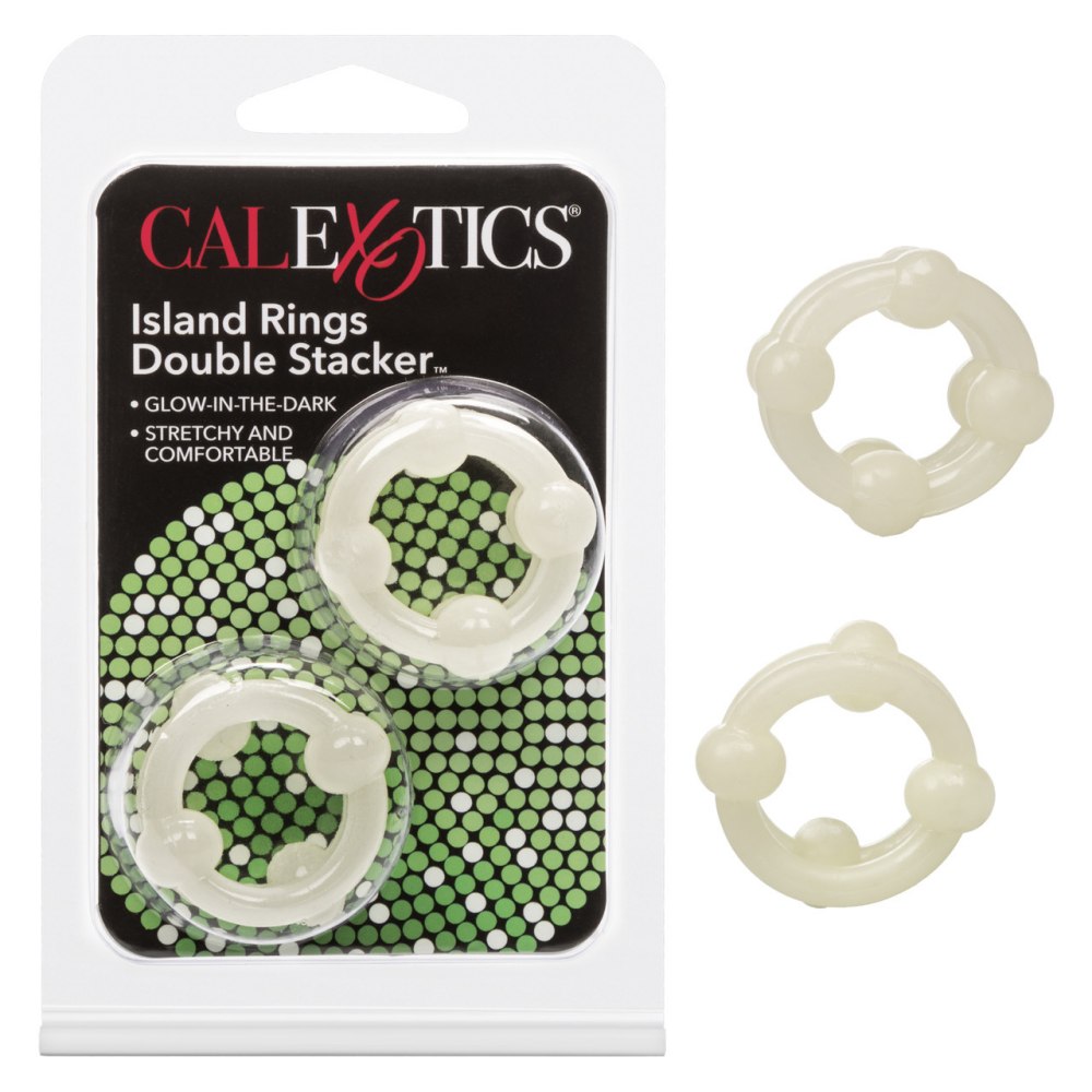 Enjoy twice the delicious pleasure with the Island Rings Dou... CEN - Island Rings Double Stacker - Glow photo-7
