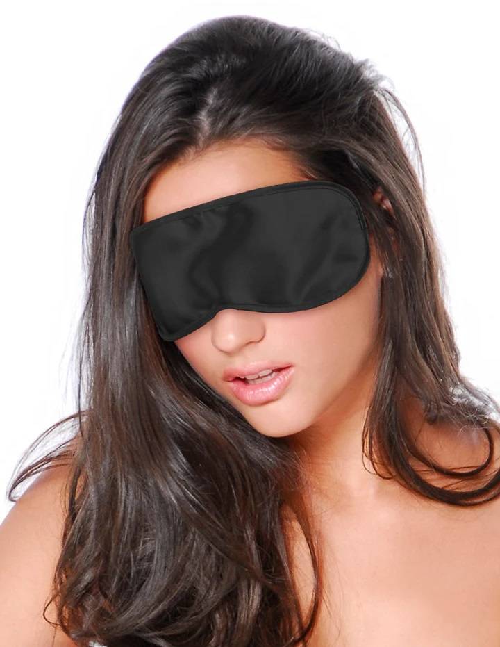Create thrilling sexual excitement with this beautiful Fetis... Fetish Fantasy - Satin Love Eye Mask - Black photo-2