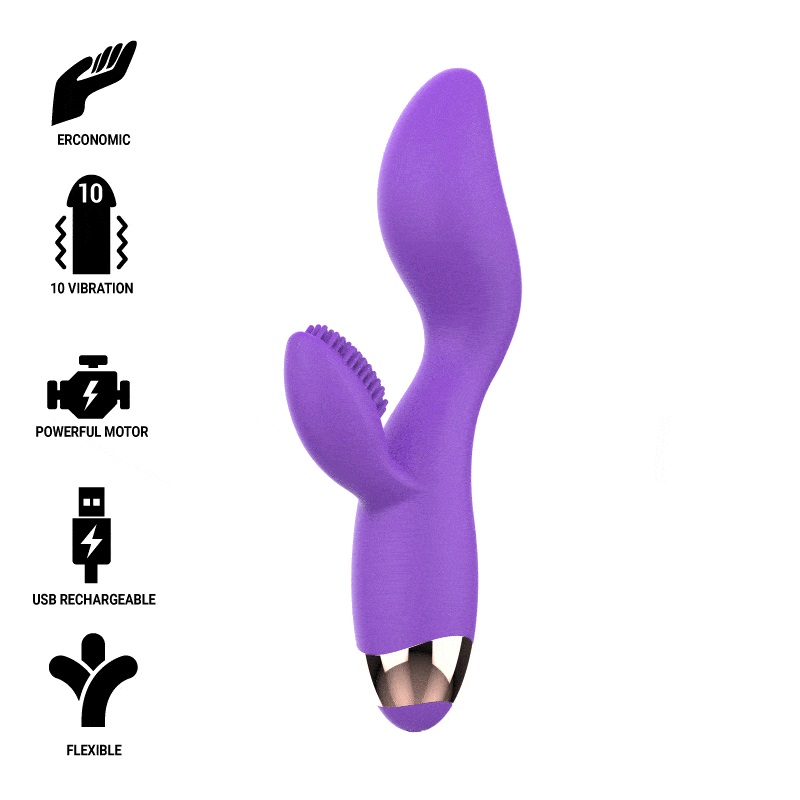 Womanvibe - Donna Rabbit Vibrator - Purple photo-6