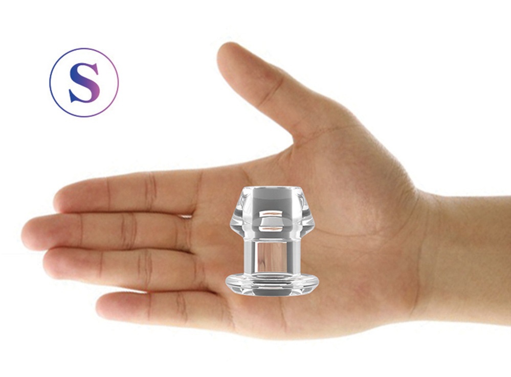 The tip is a round trapezoid with a narrow design, so it is ... SMVIP - Hollow Tunnel Plug S - Clear photo-2