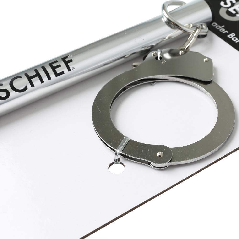 Spread your wrist or ankles with the Spreader Bar with Metal... S&M - Spreader Bar with Metal Cuffs photo-2