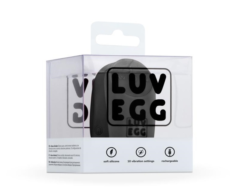 Challenge yourself and your partner with LUV EGG! This vibra... Luv Egg - Vibro Egg w Remote Control - Black photo-11