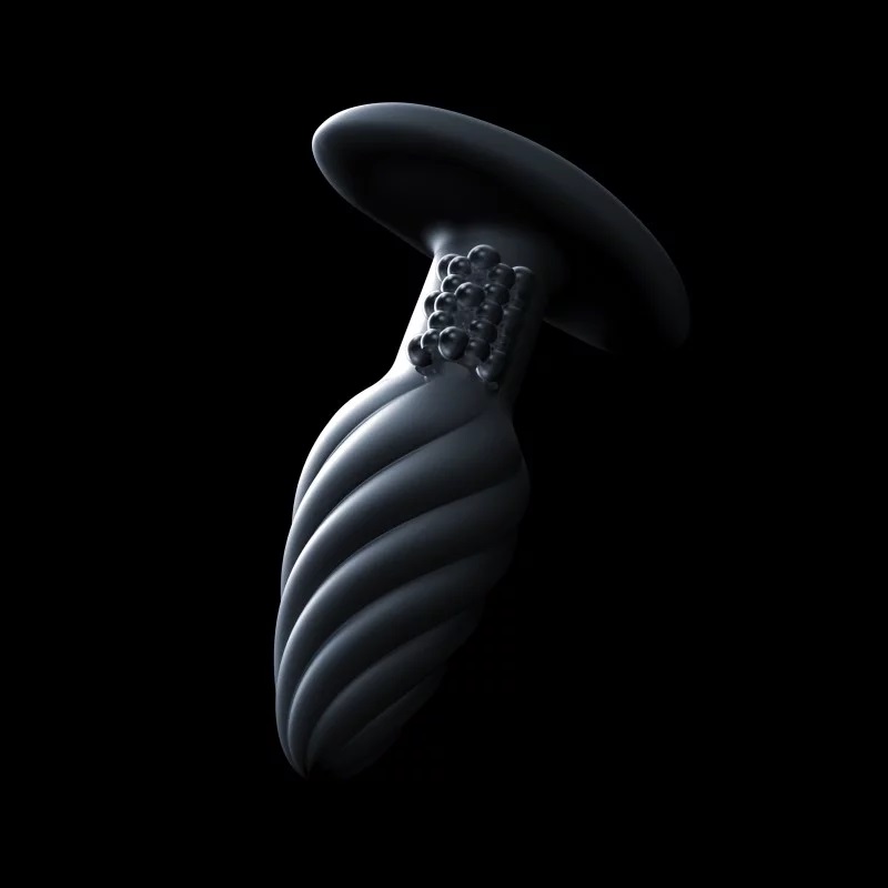 Tickle your anus with as much pleasure as rimming thanks to ... Dorcel - Spin Vibro Anal Plug - Black photo-6