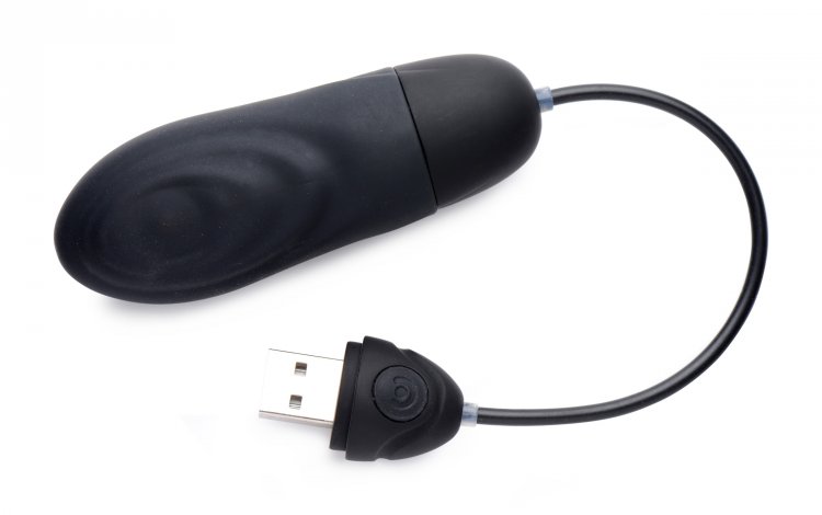 Satisfy your urges with this intense pulsing bullet! For tho... Bang! - 7X Pulsing Vibro Bullet - Black photo-4