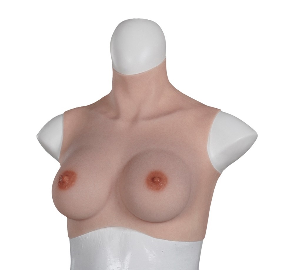 Realistic looking erect nipples & areola. Highly stretchable... XX-Dreamstoys - Ultra Realistic Breast Form M photo-5