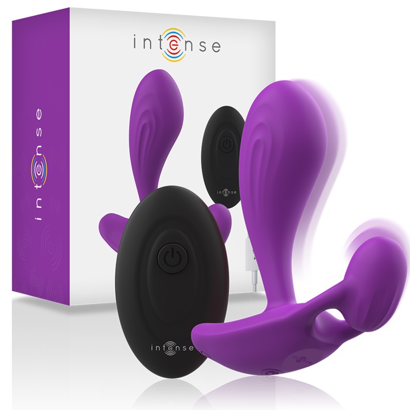Strong, stronger, intense: The Intense Shelly Plug is every ... Intense - Shelly Vibro Plug w Remote - Purple photo-5