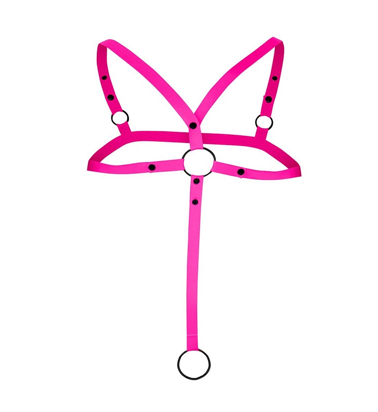 A harness made to inspire.
Designed with delicate straps tha... Cut4men - Crossed Harness - Hot Pink photo-3