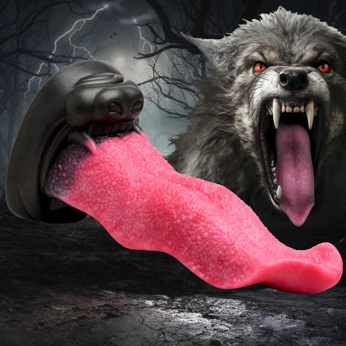 The Wolf's Lick fantasy dong from Creature Cocks offers ... Creature Cocks - Wolf Lick Maw Dildo photo-2