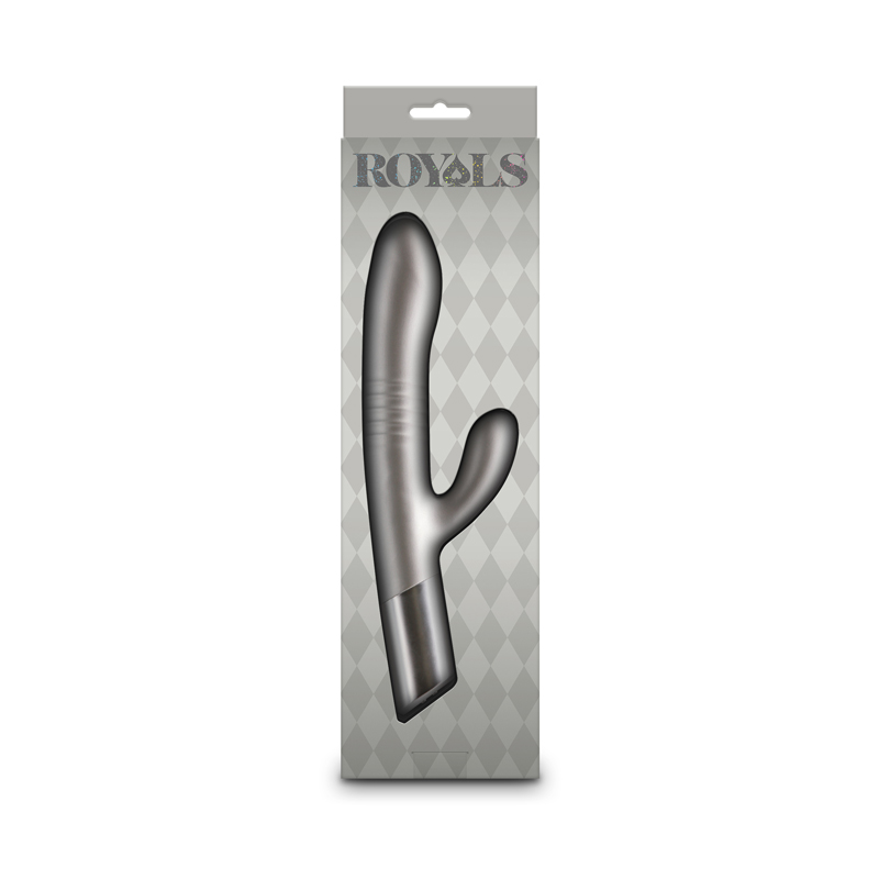 A Queen’s Delight is yours with Royals. A collection of exqu... NS Novelties - Royals Grace Rabbit Vibrator - Metallic Champagne photo-4