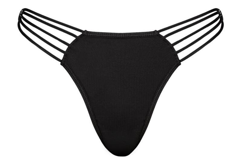 Make your lingerie collection even more complete with this b... Underneath - Coco Thong Set 3 pcs - Black - L/XL photo-6