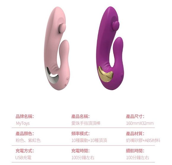 MyPearl Finger-Like Motion G-spot and Clit Vibrator is desig... MyToys - MyPearl - Red Violet photo-9