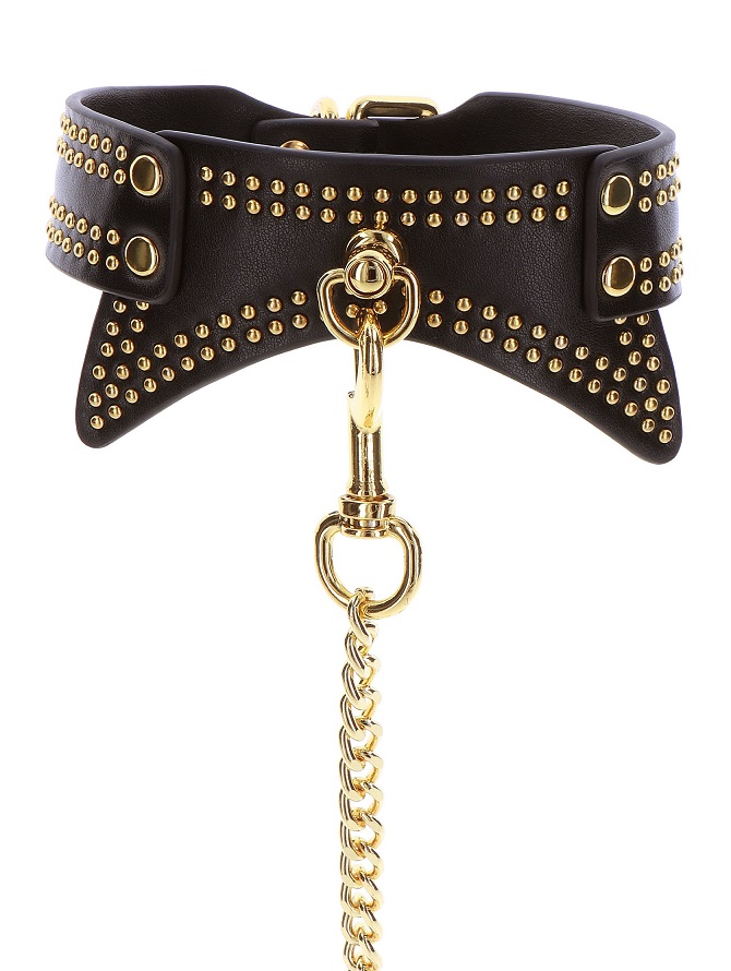 The TABOOM Collar and Leash is designed for those who wish t... Taboom - Vogue Collar w Leash - Black photo-3