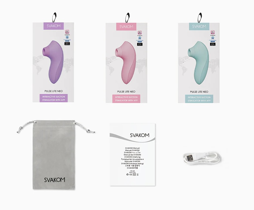 SVAKOM's newest patented technology is excited to show you j... SVAKOM - Pulse Lite Neo Interactive Stimulator - Lavender photo-12
