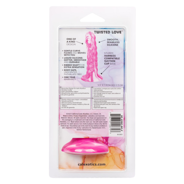 Introducing the Twisted Love Twisted Ribbed Probe, a one-of-... CEN - Twisted Ribbed Anal Plug - Pink photo-11