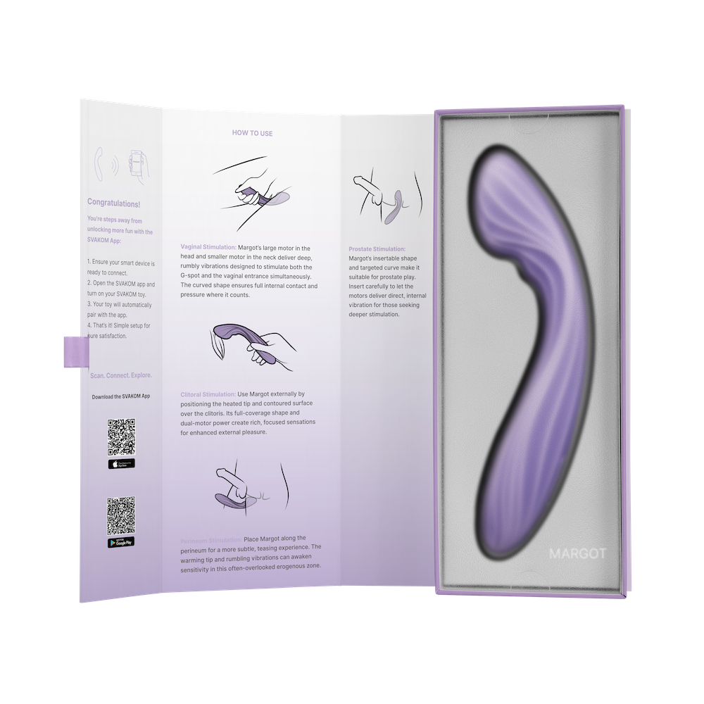 SVAKOM - Margot APP G-spot Vibrator - Lilac Swirl photo-17