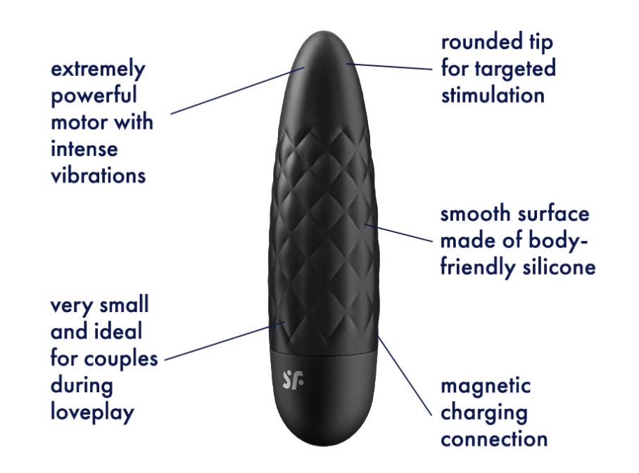 The Ultra Power Bullet 5 knows how to thoroughly pleasure yo... Satisfyer - Ultra Power Bullet 5 - Black photo-4