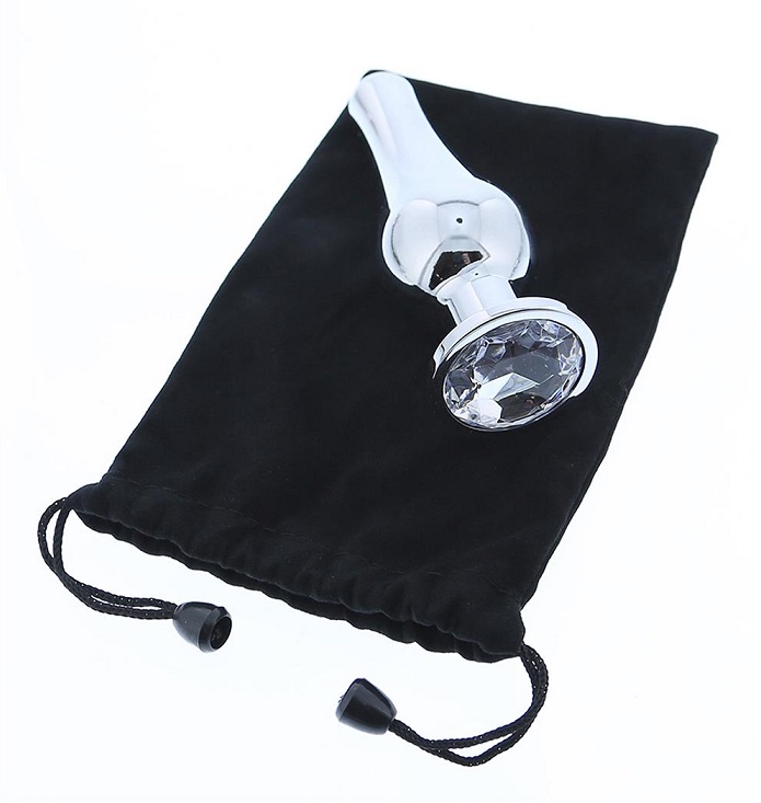The Gleaming Love collection presents this conical shaped an... Dreamtoys - Gleaming Love Pleasure Plug S - Silver photo-5