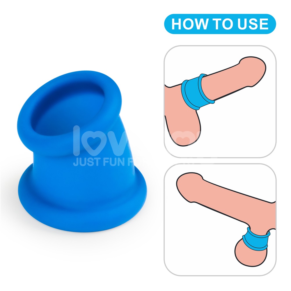 Explore the comfort and pleasure of the Tapered Squeeze Stre... Lovetoy - Pinnacle Pro Tapered Squeeze Stretcher - Blue photo-9