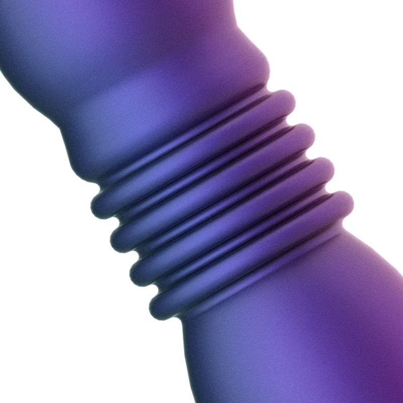 This buttplug features a thrusting function! The plug is con... Hueman - Thrusting Butt Plug - Purple photo-7