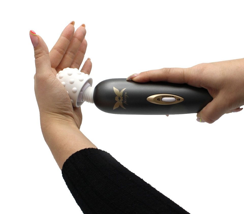Extremely powerful Pixey Exceed v2 – Anthracite/Gold, compac... Pixey - Exceed Wand Massager photo-3