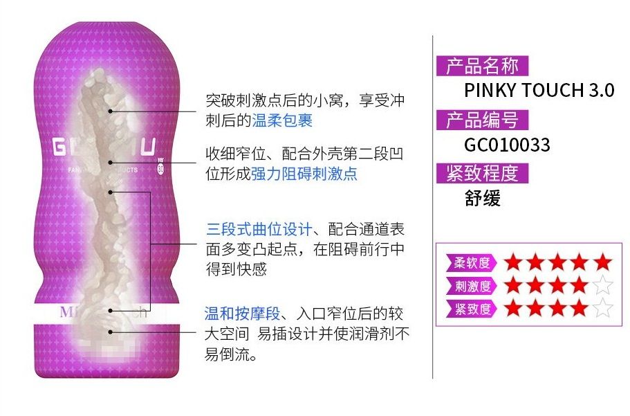 日本GENMU Touch系列最新3.0版本,更刺激更真實的體驗!
看得出的質感,safe skin素材,柔軟... Genmu - Missy Touch 熟女誘惑 Ver 3.0 - 紫色 照片-9