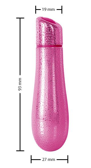 From the creative minds at PowerBullet comes the next evolut... Rain - 3'' Textured 7 Function Bullet - Pink photo-6