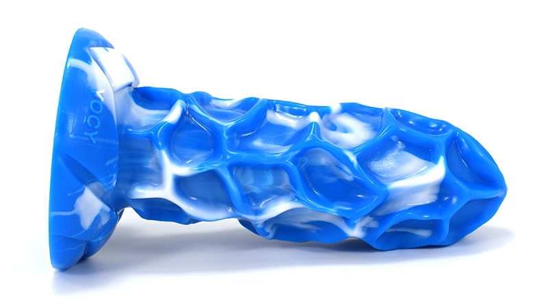 Ancient Mythical Beast -JiOt silicone anal plug, realistic a... FAAK - Mythical Beast JiOt Plug - Blue/White photo-5
