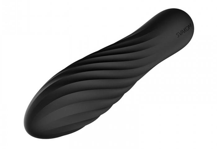 Powerful bullet vibrator with 10 different vibration modes t... SVAKOM - Tulip Bullet Vibrator - Black photo-4
