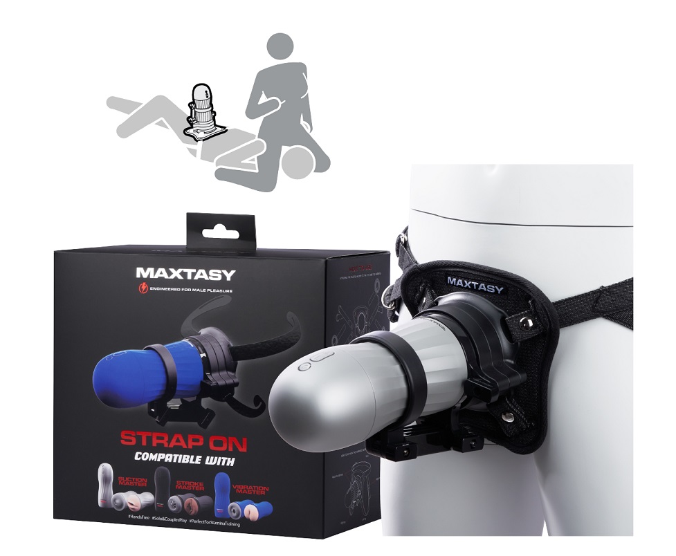 Have you ever experienced a truly hands-free orgasm? Believe... Maxtasy - Strap-On for Masturbator - Black photo-6